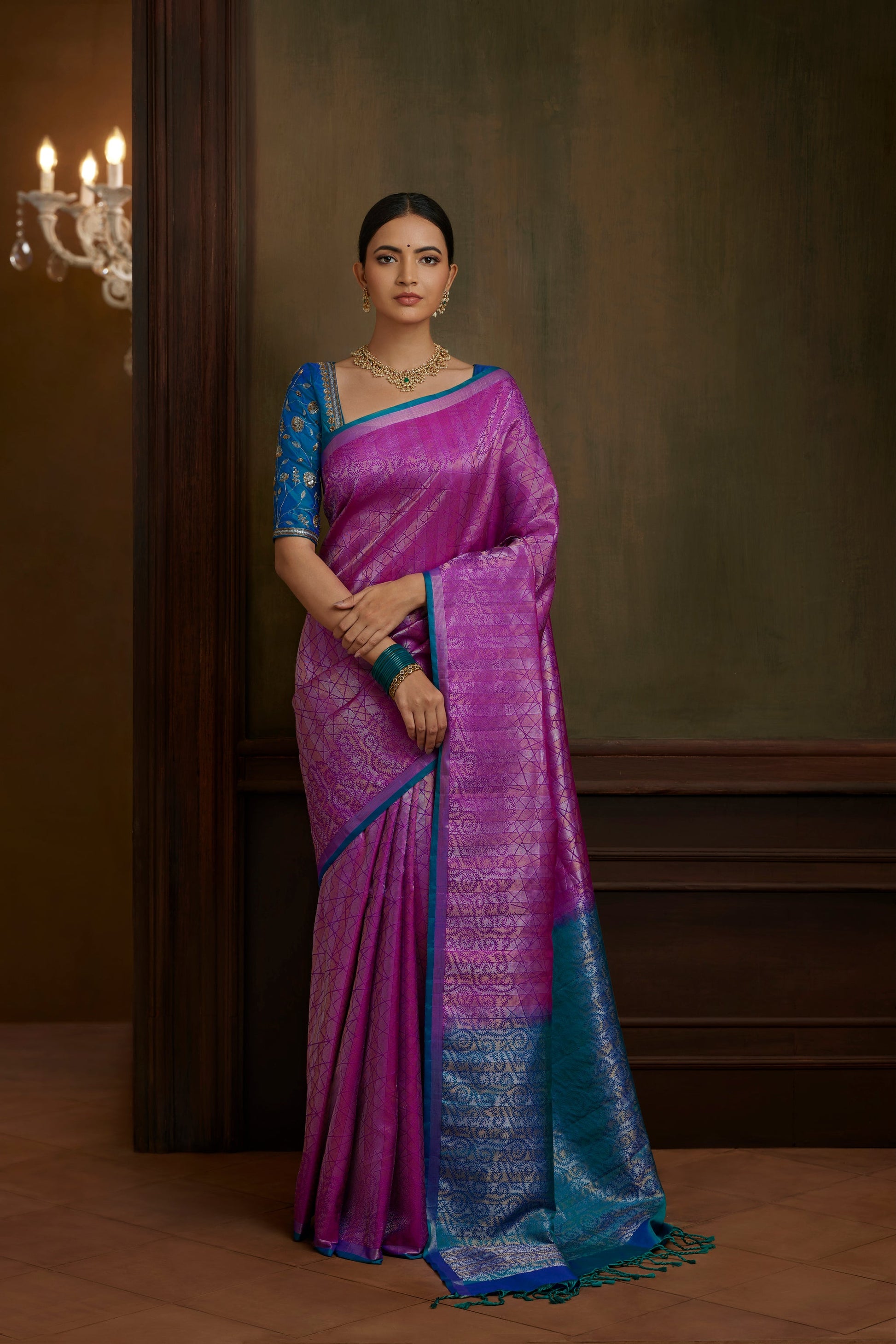 Niram Kalavai Pattu Pure Silk Saree
