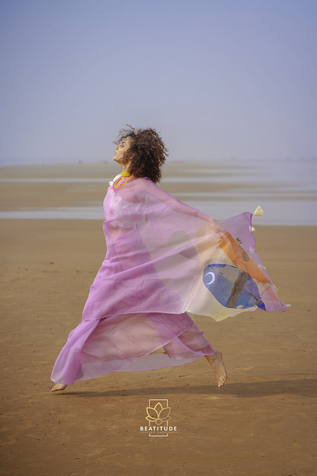 Horae - Organza Silk Handpainted Copyright Designer Saree