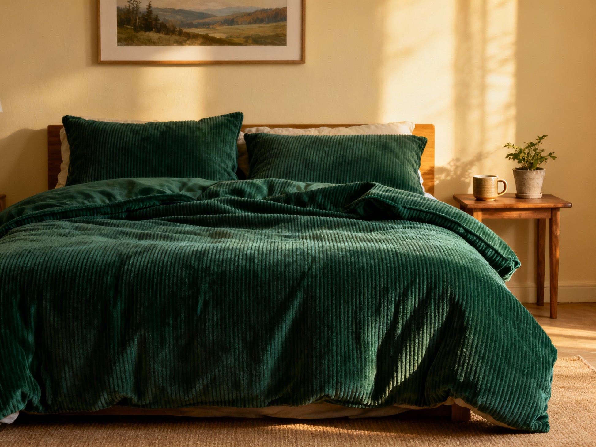 Evergreen Corduroy Duvet Set