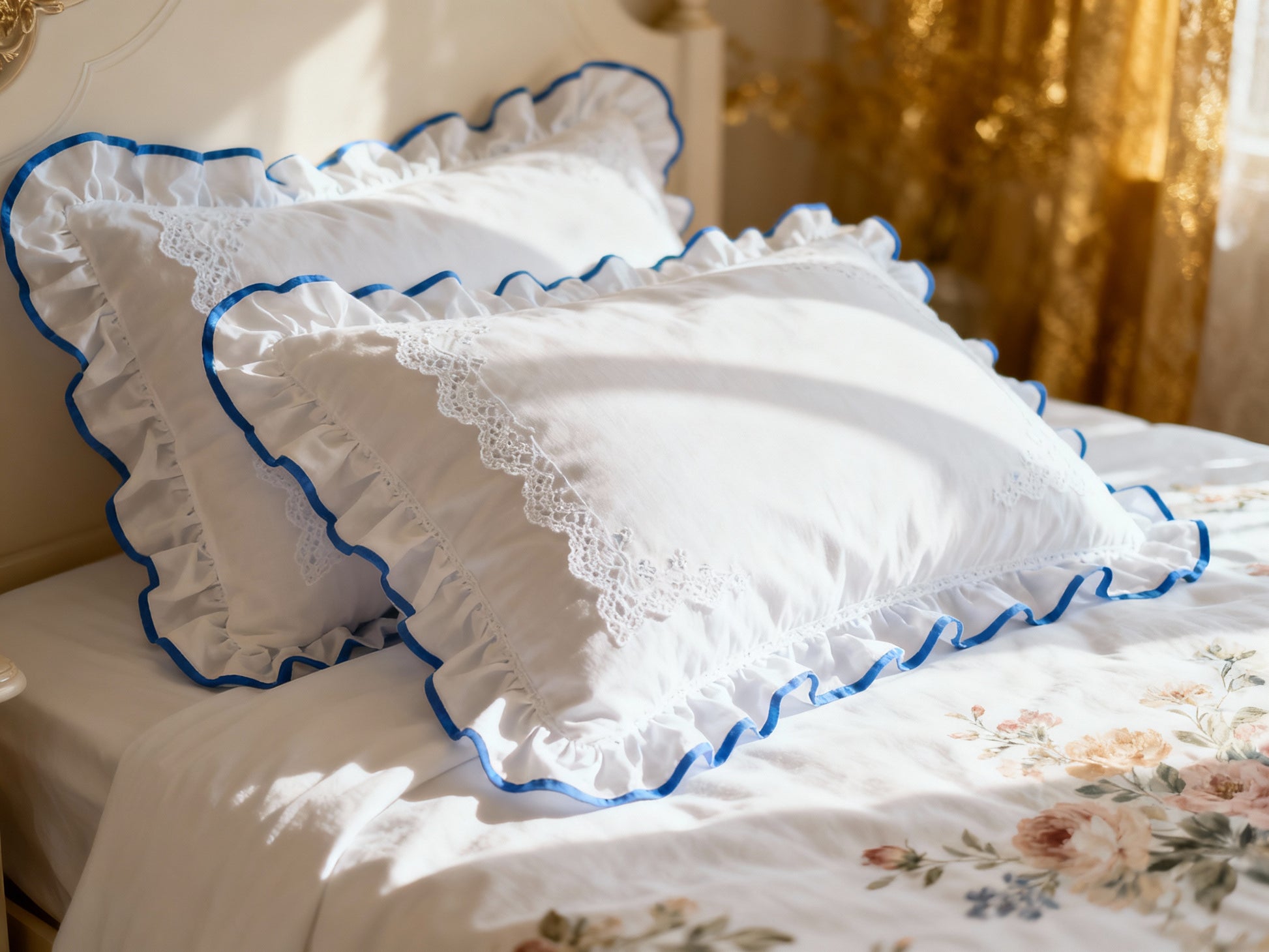 Delicate Ruffle Pillowcase Set