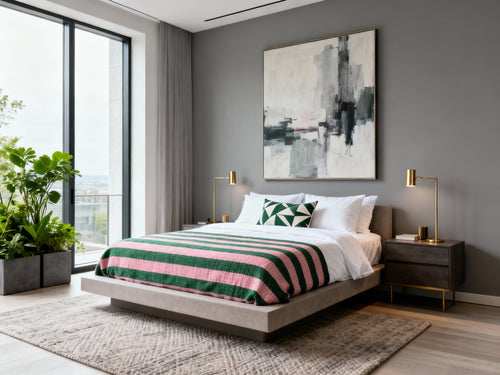 Artisan Stripe Woven Coverlet